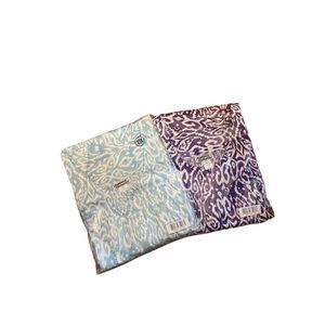 Set of 2 Anthony Richards Women 3X Short Sleeve Dusters Medallion Print Snap NWT